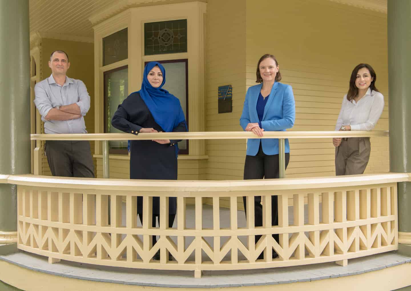 Image of (L-R) Dr. Gerry Veenstra, Dr. Zeinab Hosseini, Dr. Annalijn Conklin and Dr. Nadia Khan