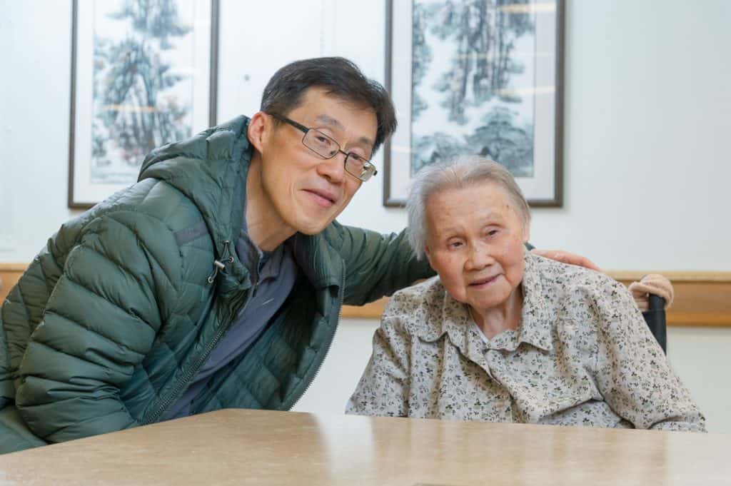 Image of John Lee and his mother
