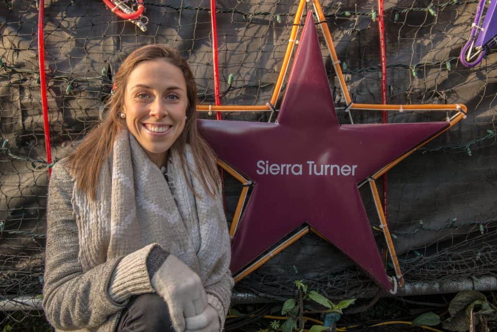 Image of Sierra Turner and her Lights of Hope Star
