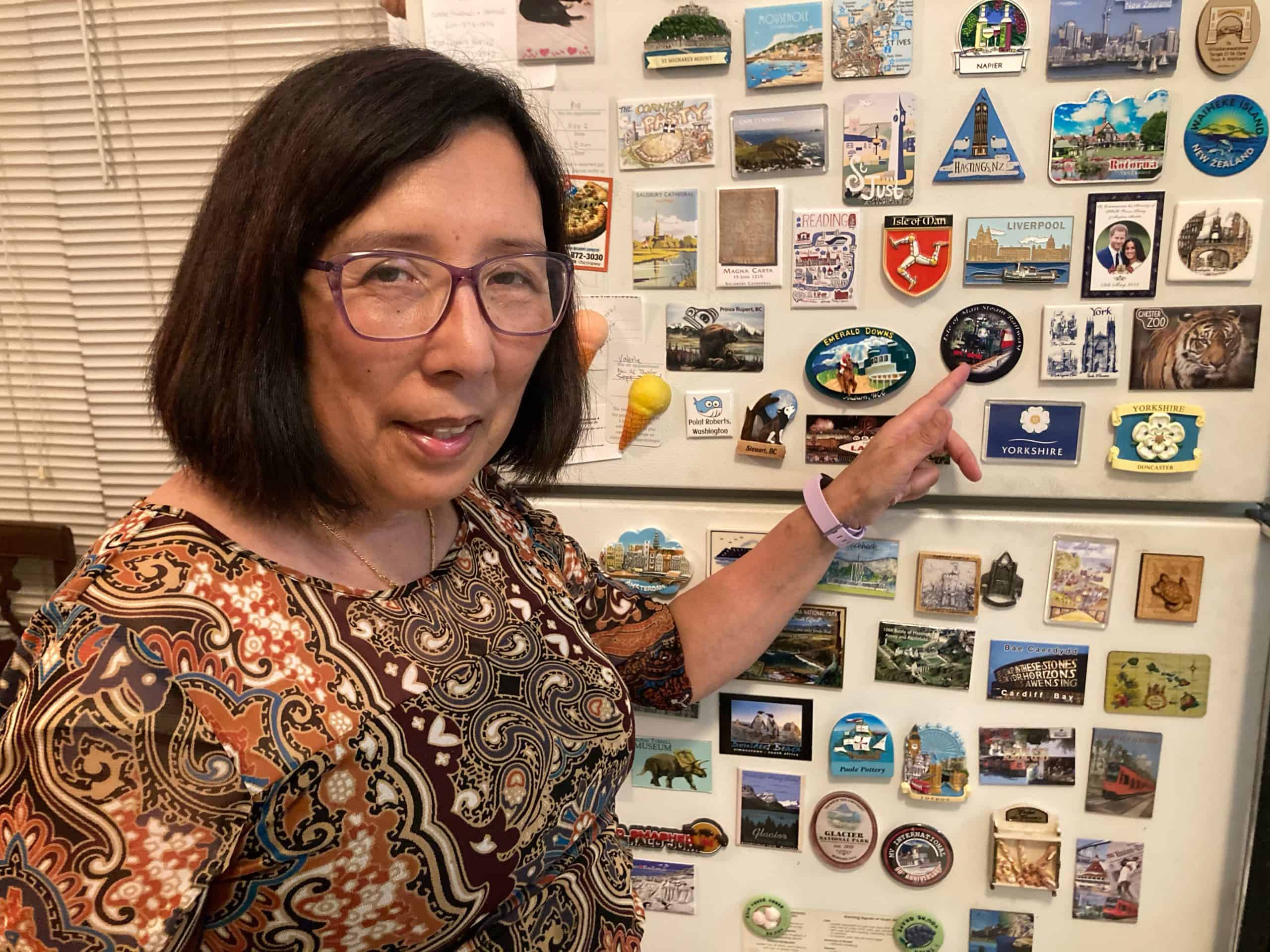 Image of Val with Travel Magnets