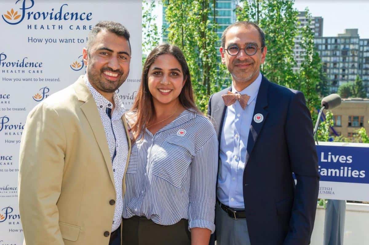 Image of Dr.Virani with Marc and his wife