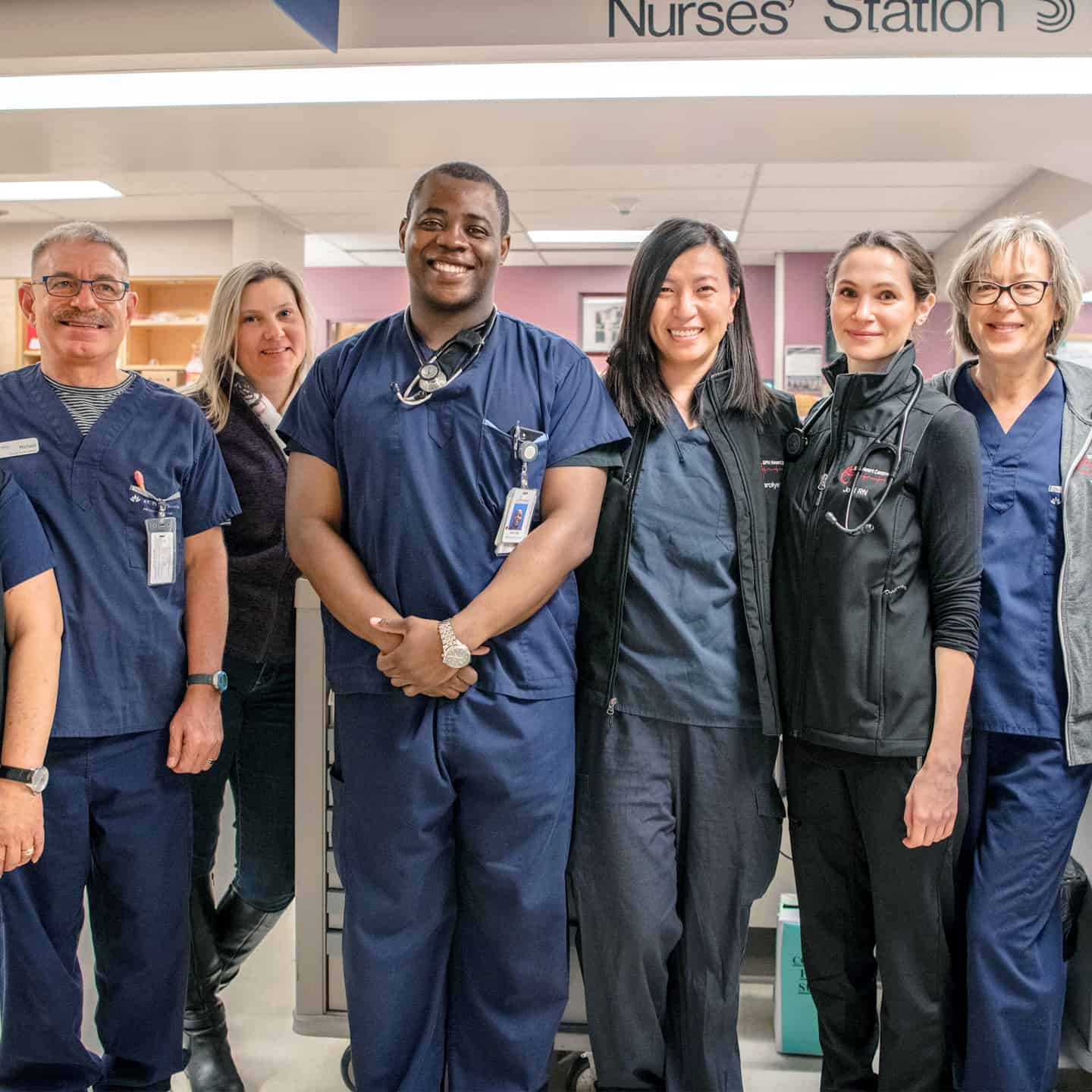 Cardiac nursing team at St. Paul's Hospital.