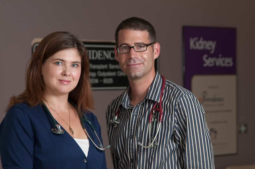 Image of Dr. Adam White with Dr. Monica Beaulieu