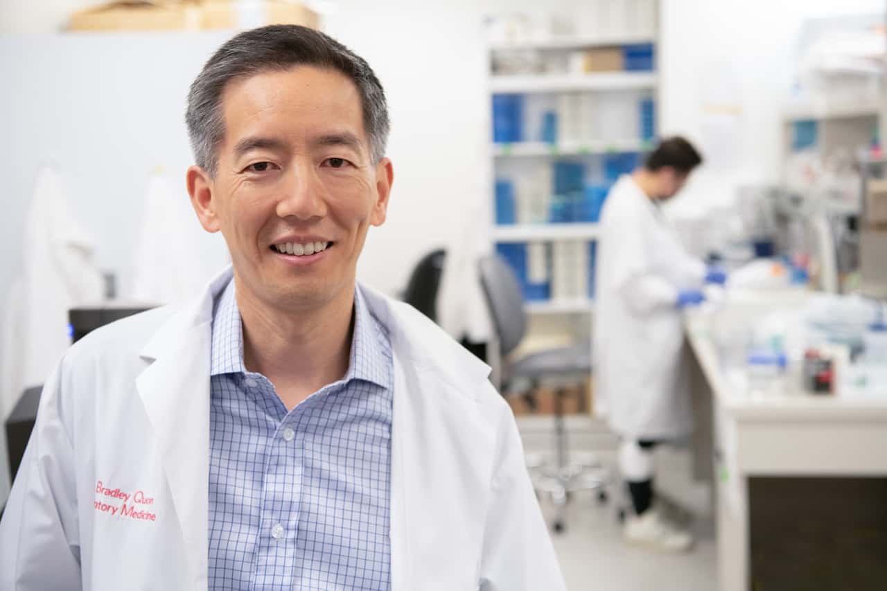 Image of Dr. Bradley Quon In LAB