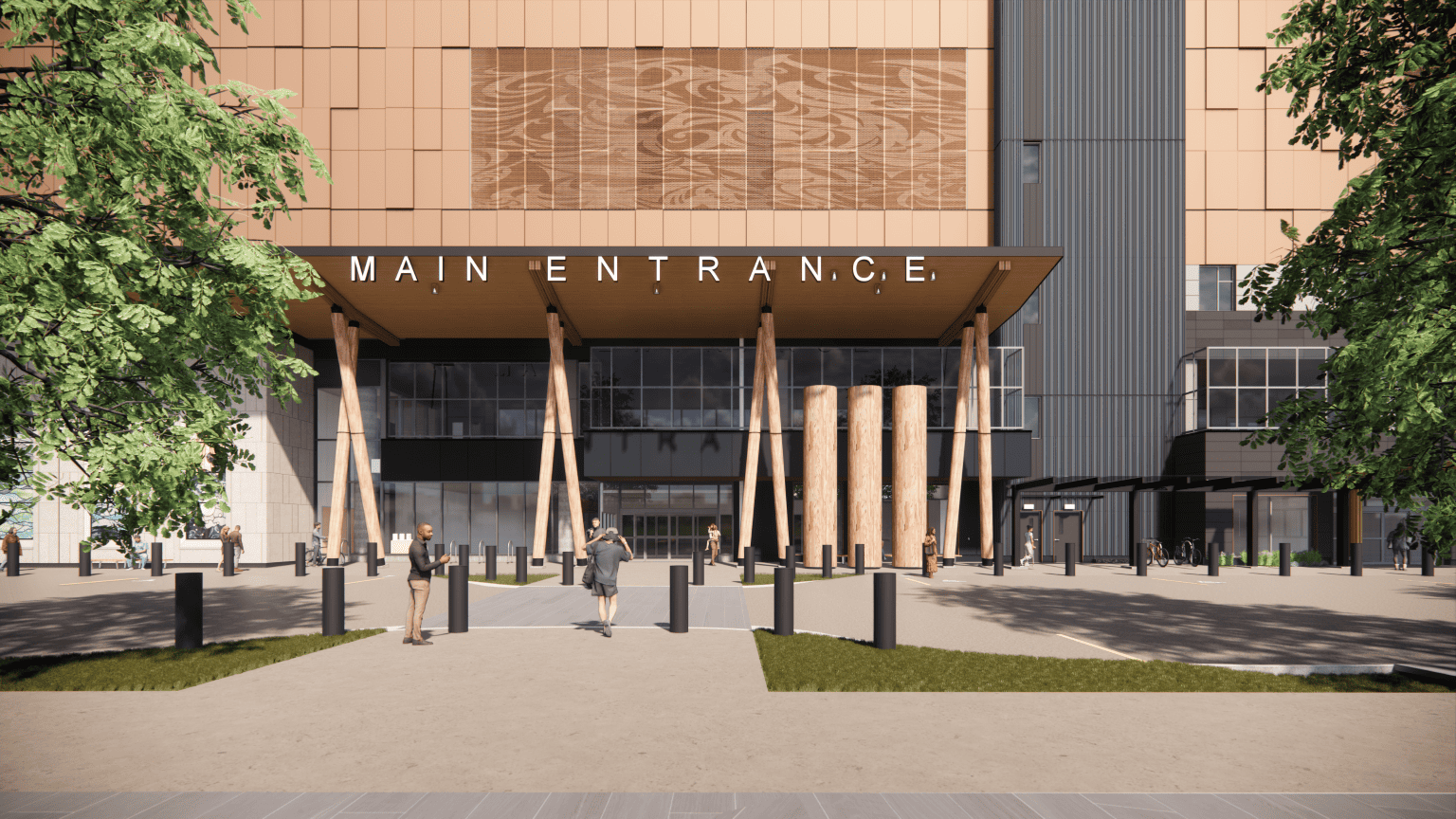 The new St. Paul's Hospital entrance rendering