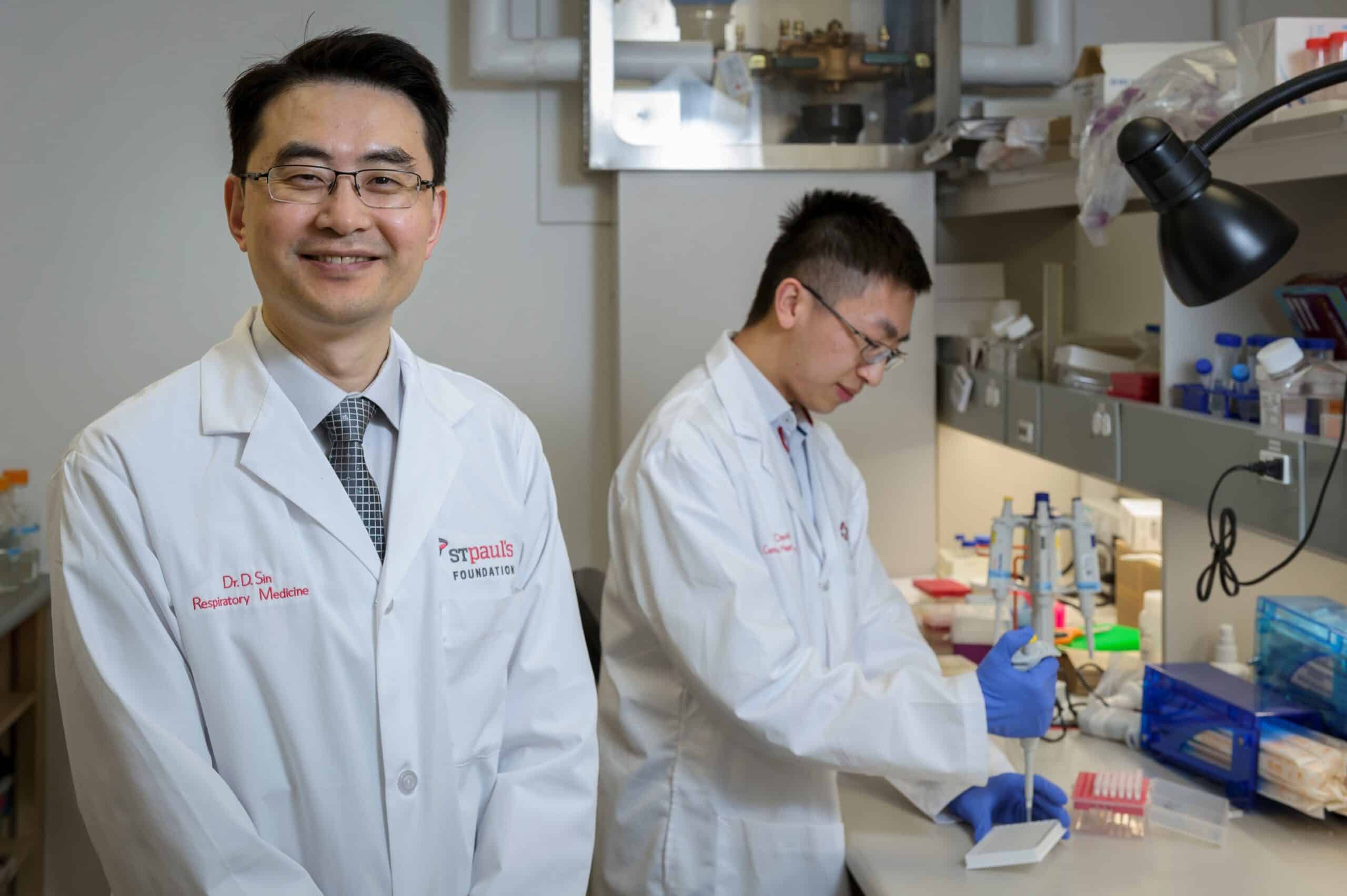 Image of Dr. Don Sin and researcher