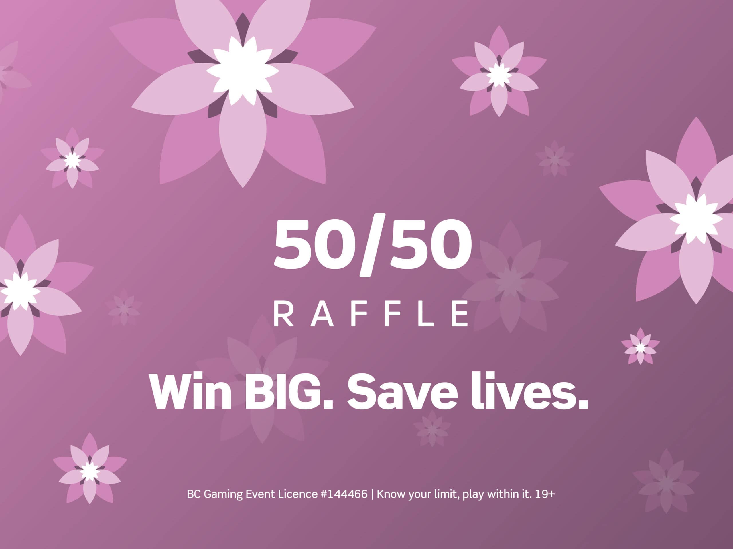 St. Paul's Foundation Spring 50/50 raffle branded graphic