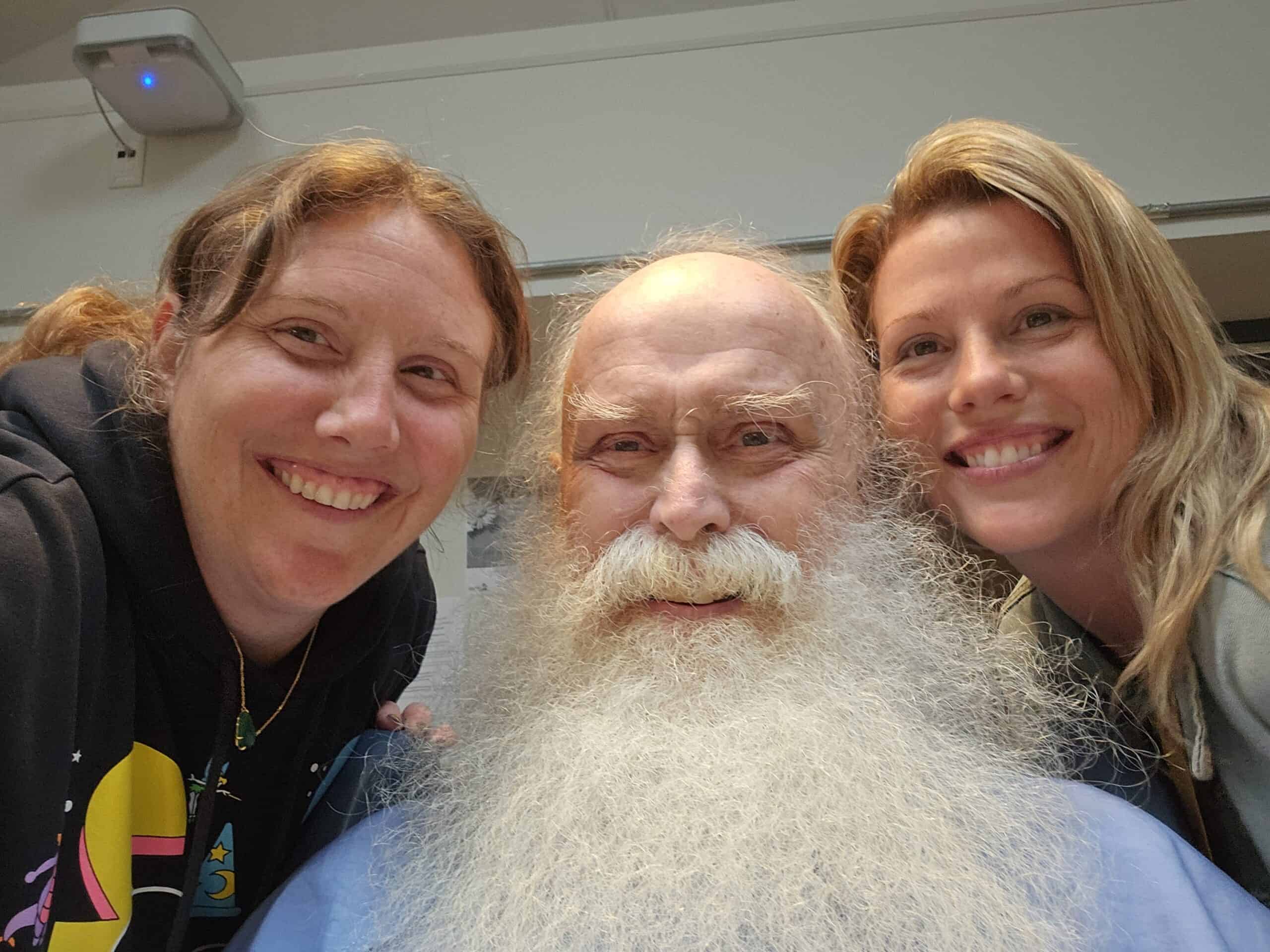 From left to right: Tanya, Glenn and Leah making new memories