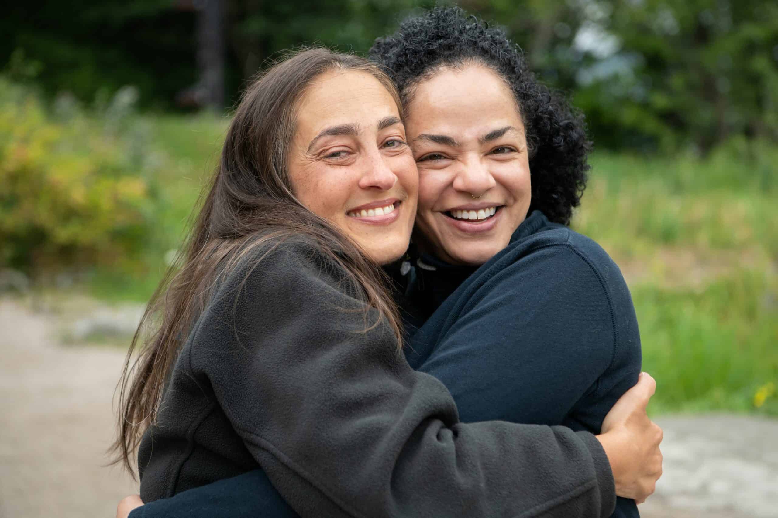 Grateful patient Karam Roberts and Nurse Charissa Leddy