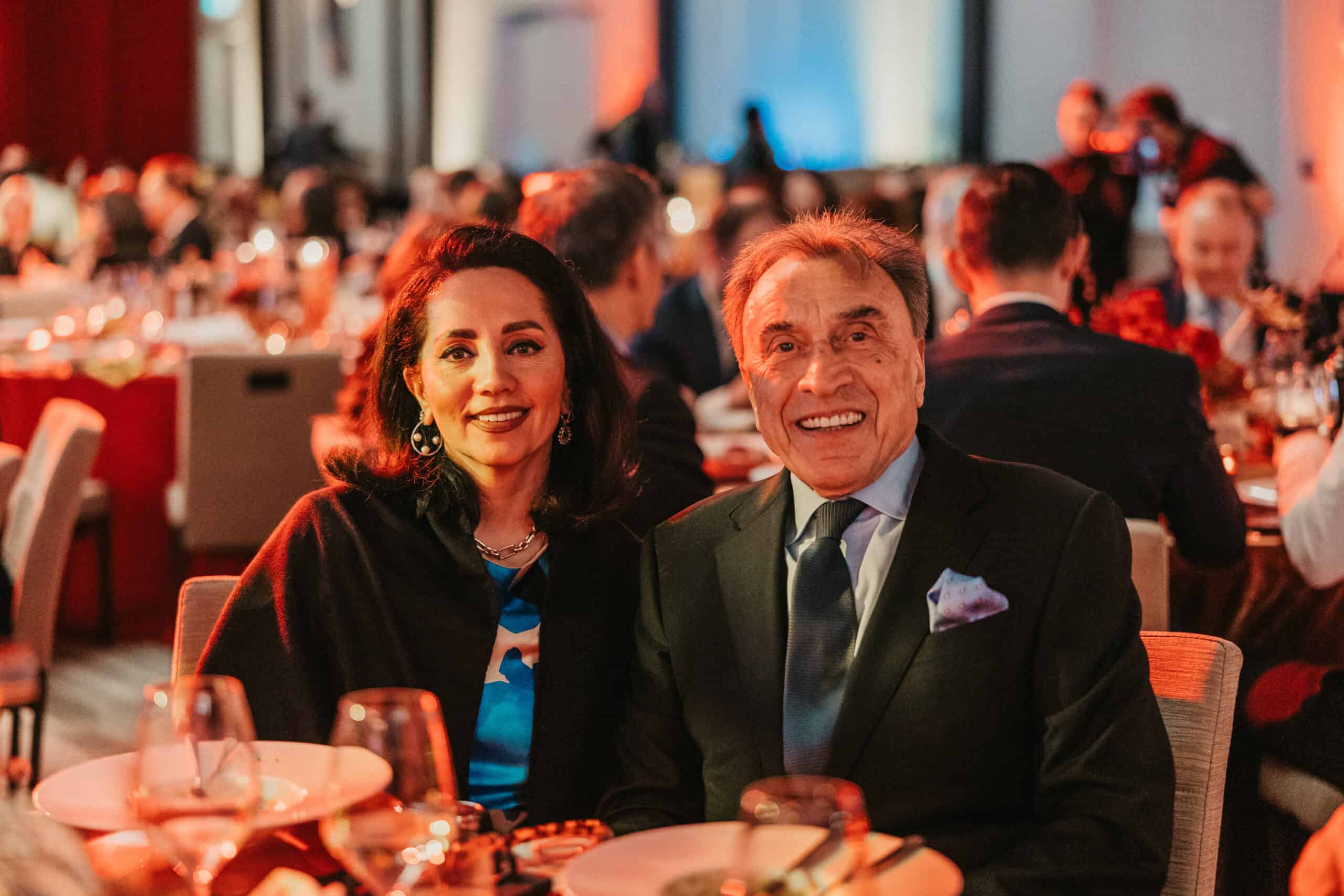 Hamid and Arya Eshghi were inspired to support the CSRC and the transformation of medical care at the new St. Paul's Hospital medical campus. Pictured here at St. Paul's Foundation's 2024 Feast of Fortune gala event held in February.