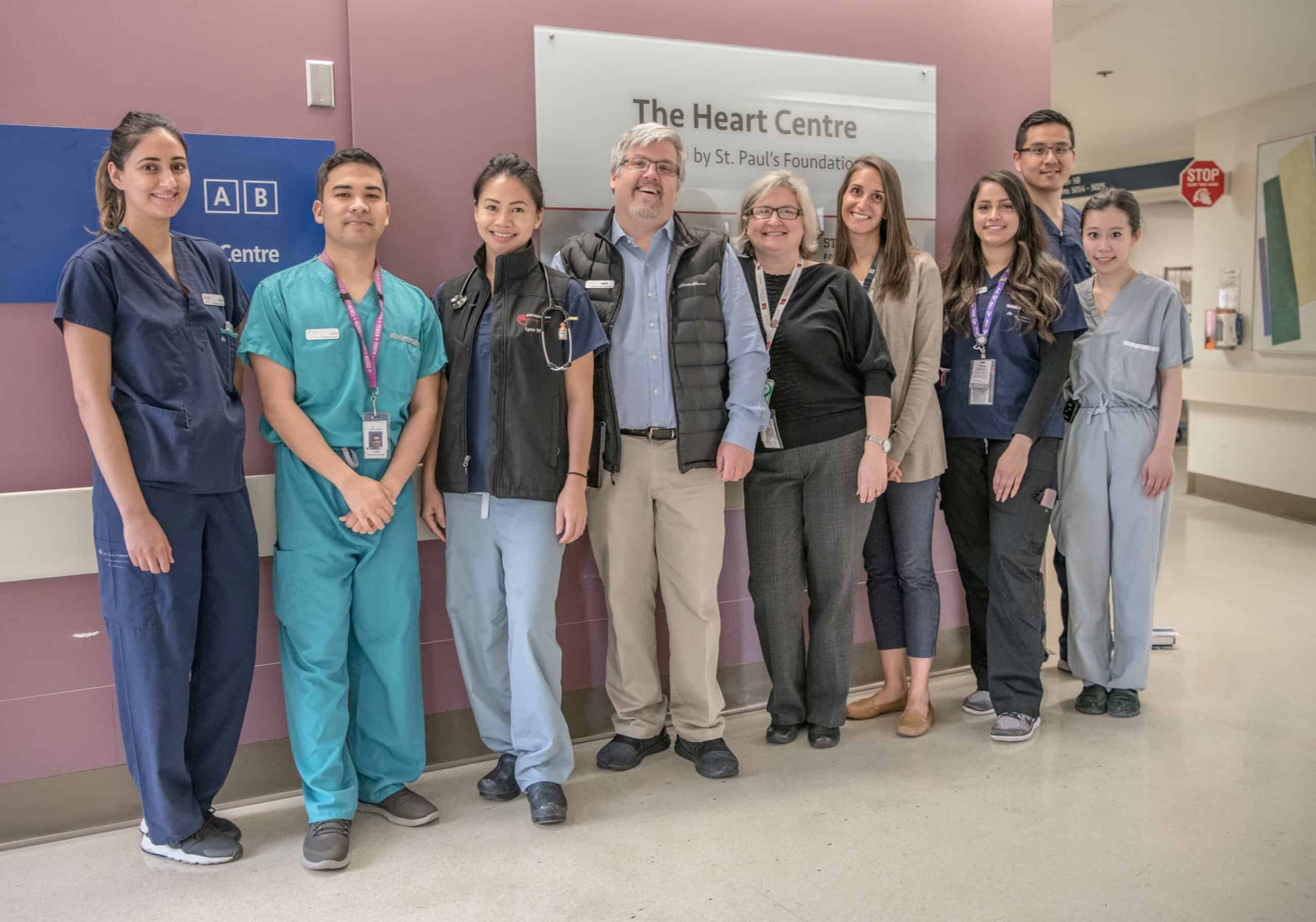 Team members of St. Paul's Hospital's Heart Centre.