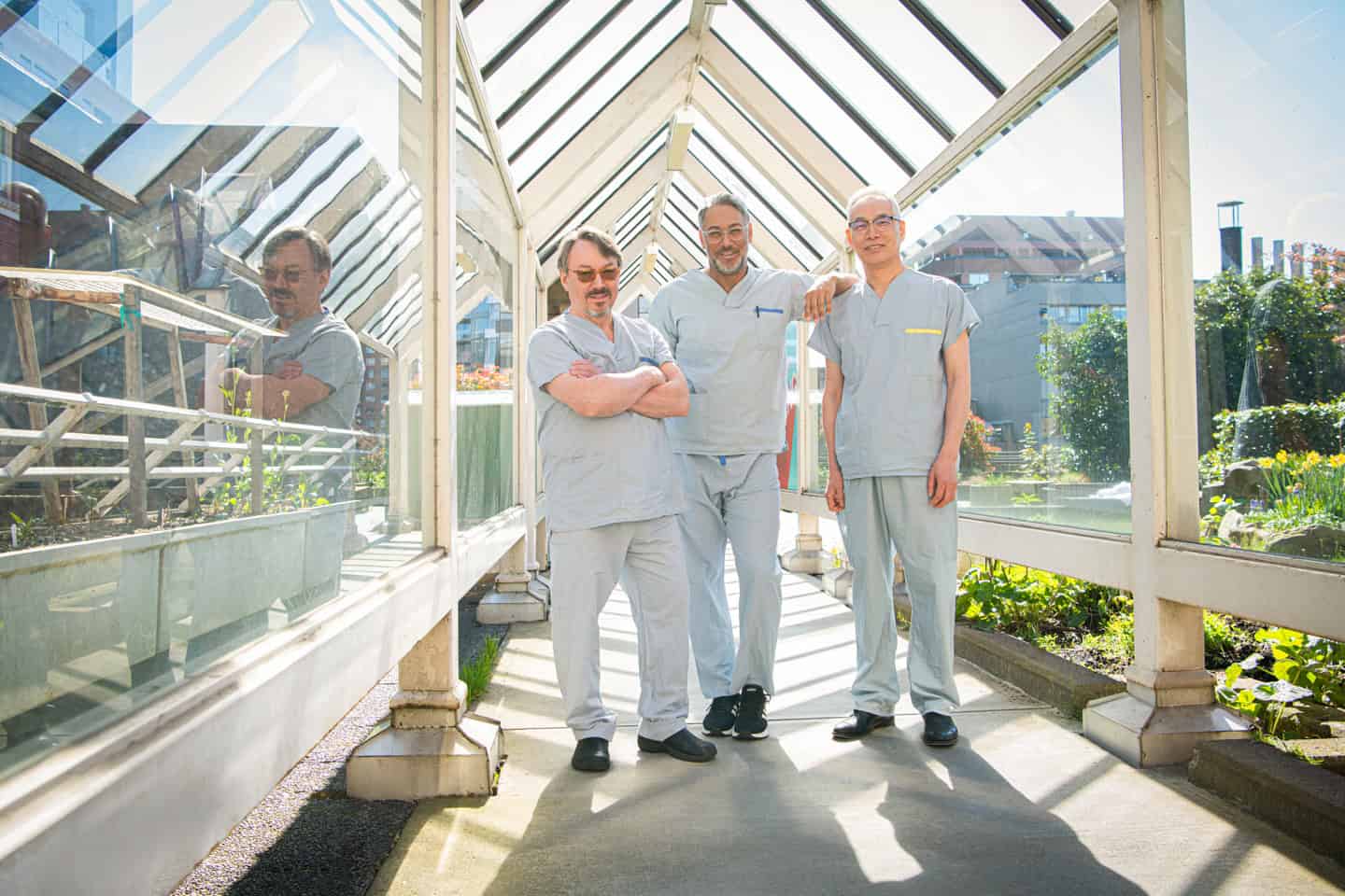 St. Paul's Hospital's cardiac team members, Dr. Jian Ye, Dr. Jamil Bashir, Dr Jim Abel.