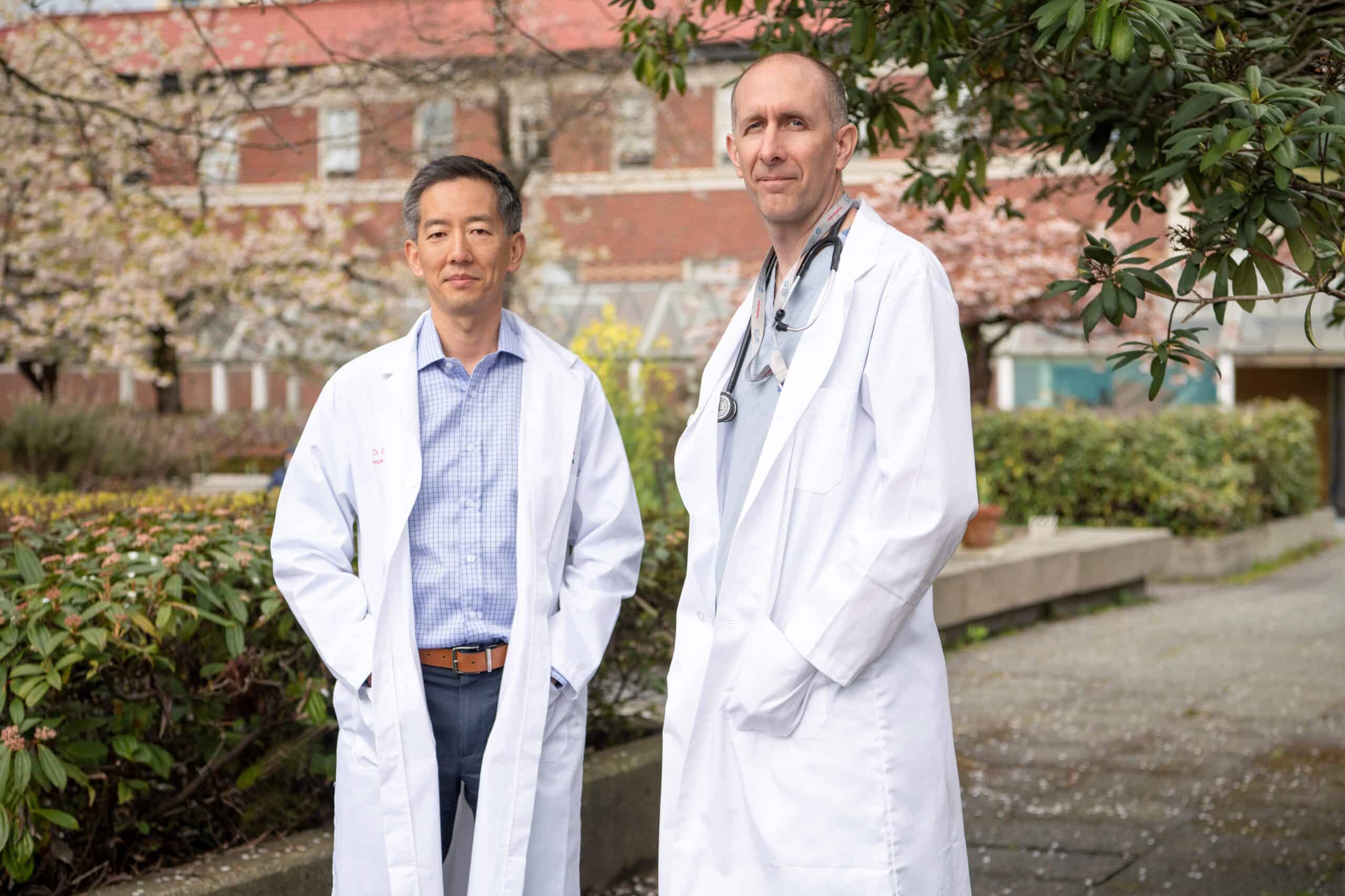 Photo of Dr. Bradley Quon (left) and Dr. Chris Ryerson (right).