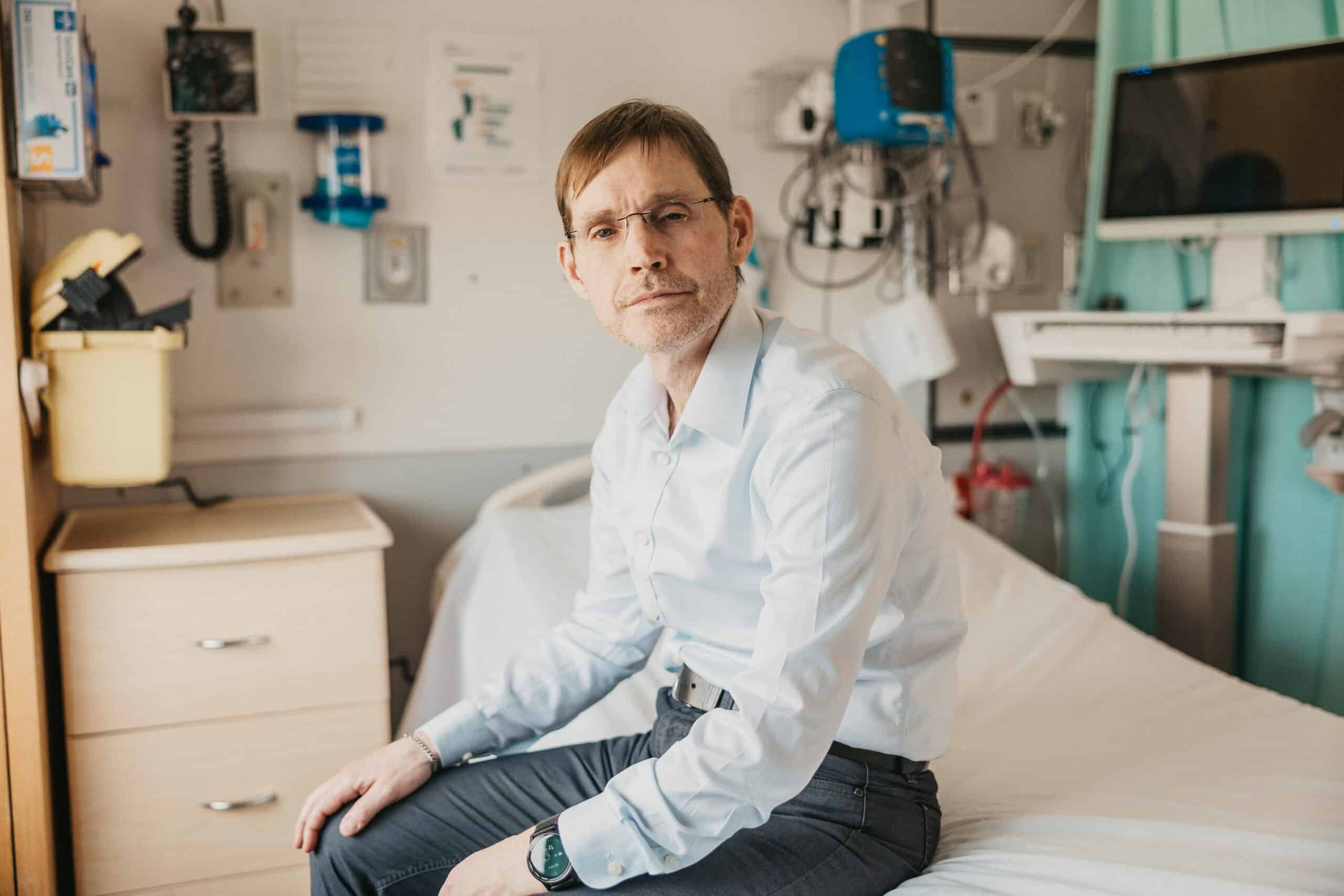 Keith Meldrum, pain treatment patient St. Paul's Hospital.