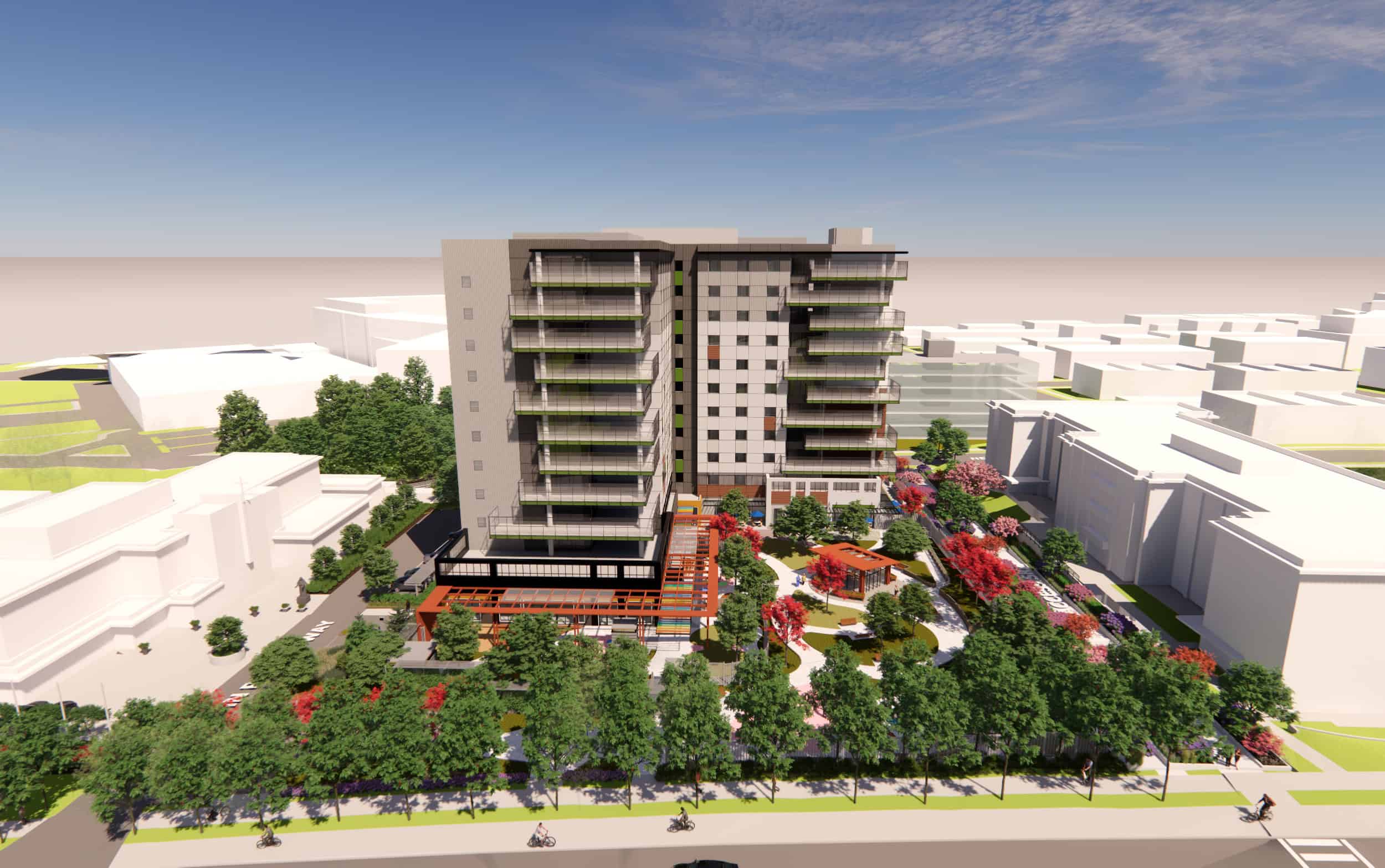 Render of the St. Vincent's: Heather long-term care home redevelopment.