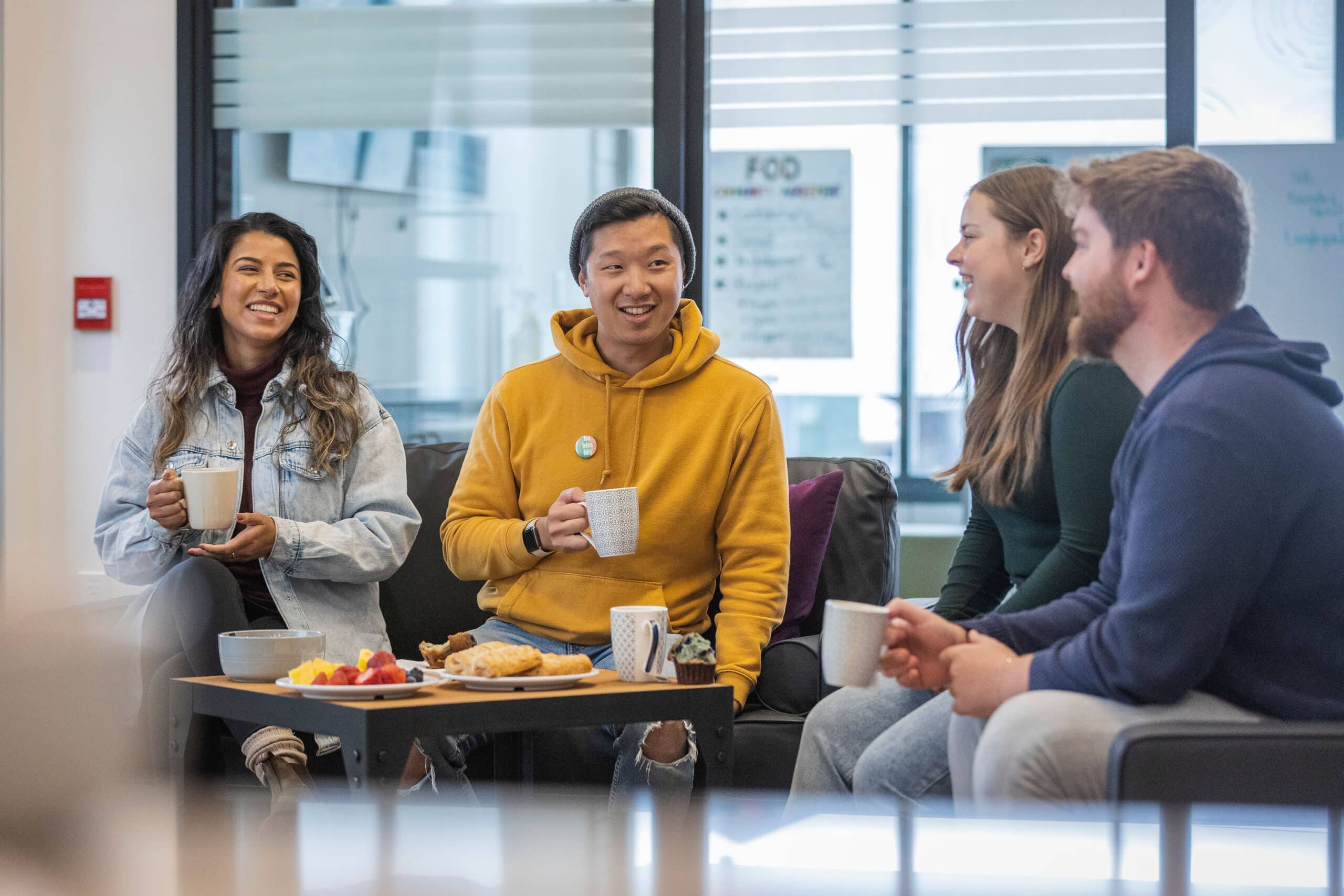 People sitting together in the Foundry office