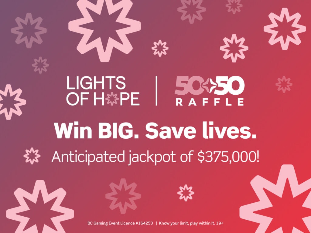 Lights of Hope 50/50 raffle branded graphic
