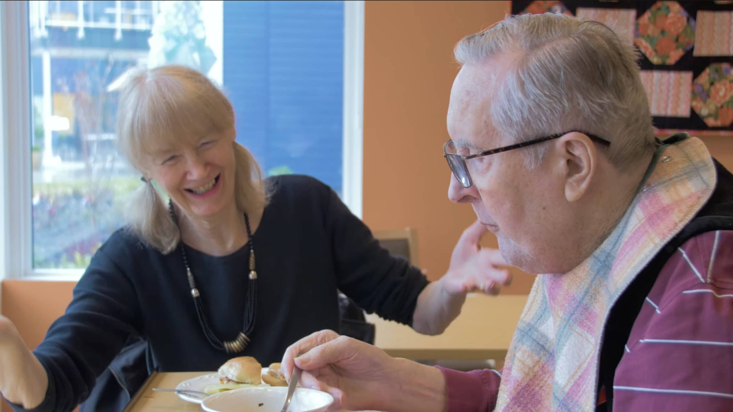 Judi Wild-Hutter with her husband, Lorne Hutter, who is a resident at Providence Living at The Views.